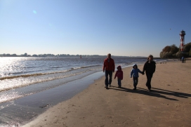 Strandläuferroute zwischen Wedel und Hamburg-Övelgönne (Bild: Barbara Engelschall)